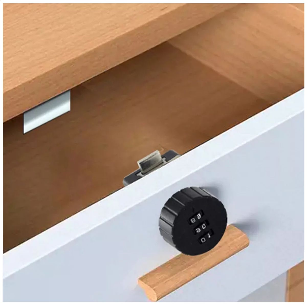 GENERICO - Cerradura Para Mueble Cajon Puerta Con Clave Hasta 20 mm