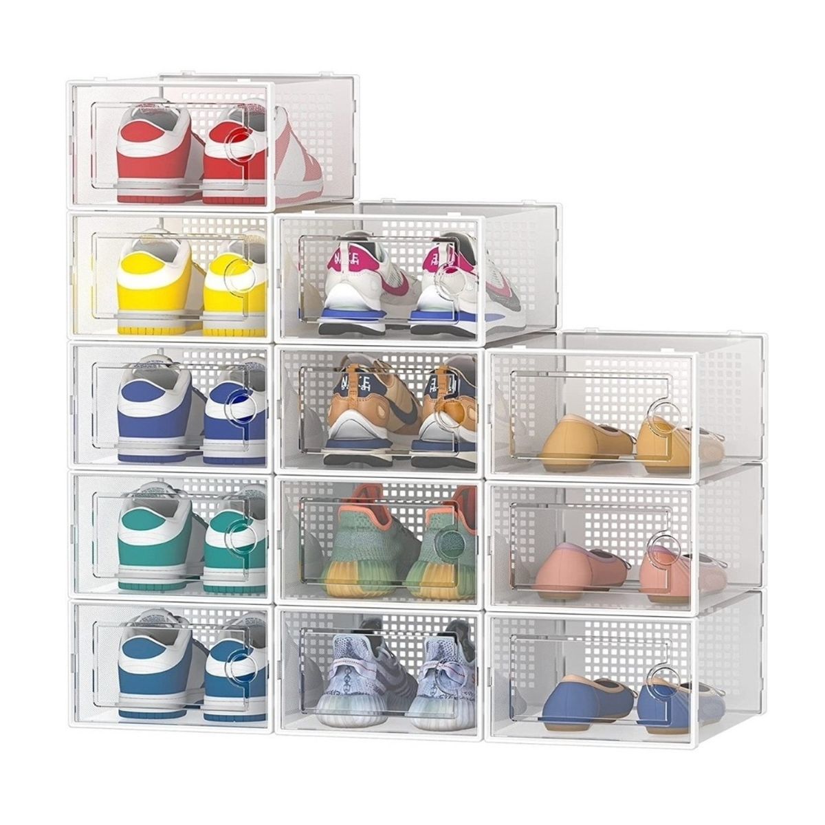 HOMER DESIGN - Caja Organizadora De Zapatos Set X4 Homer Apilables Firmes