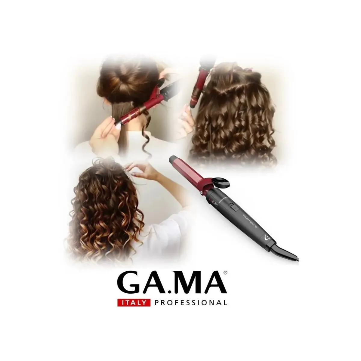 GAMA - Ondulador Rizador 19mm Tourmaline 220°C Antifrizz Gama