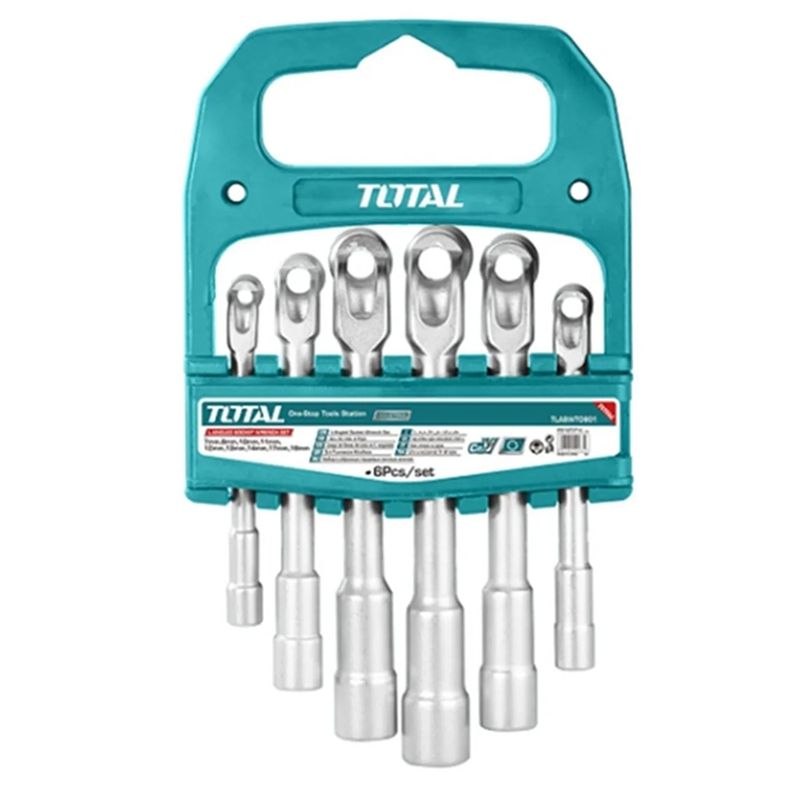 TOTAL TOOLS - Kit Juego De Dados En Forma De L 6 Piezas
