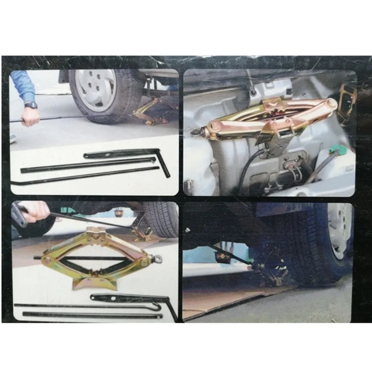 GENERICO - Gata Tipo Tijera Auto 2 Toneladas Crownman