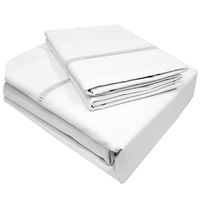 Juego De Sabanas SuperKing Enlace Blanco 200 Hilos