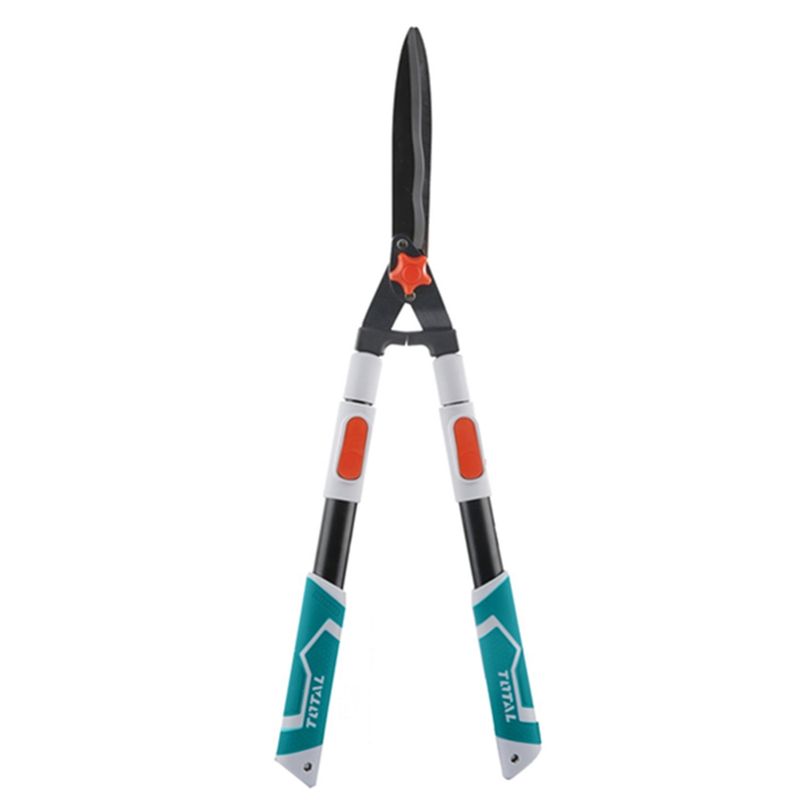 TOTAL TOOLS - Tijera Corta Pasto Arbusto Jardín 710-860mm Telescópica