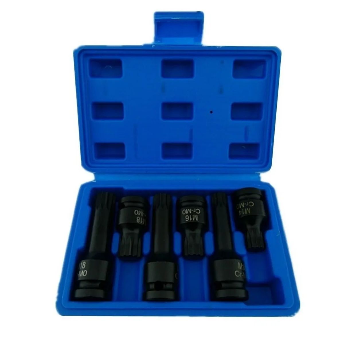 GENERICO - Kit Set Juego Dados Impacto Torx 1/2 6 Piezas Torxmeter