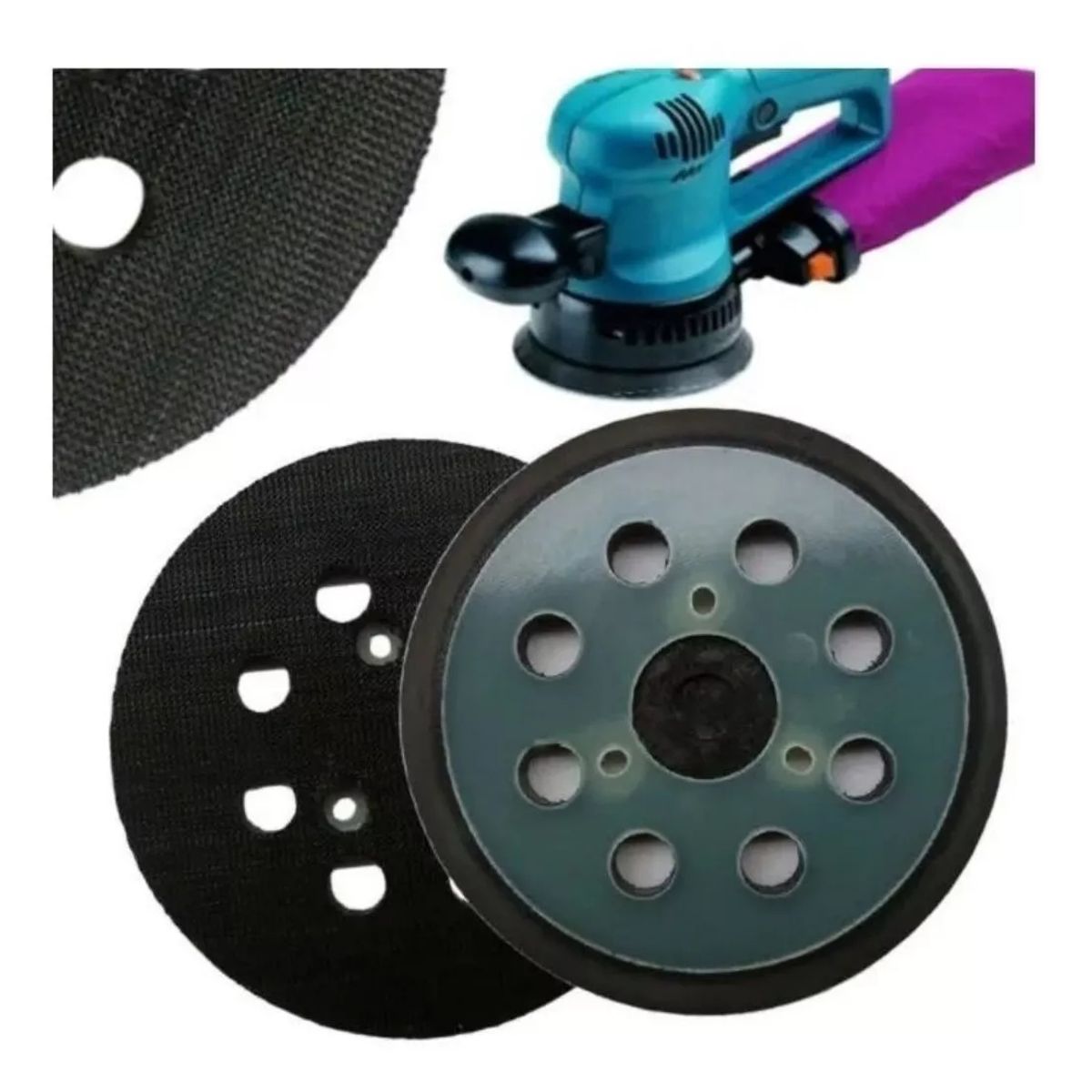 KUANGYE - 2 Platos Base Repuesto Para Makita Lijadora Orbital - Discos