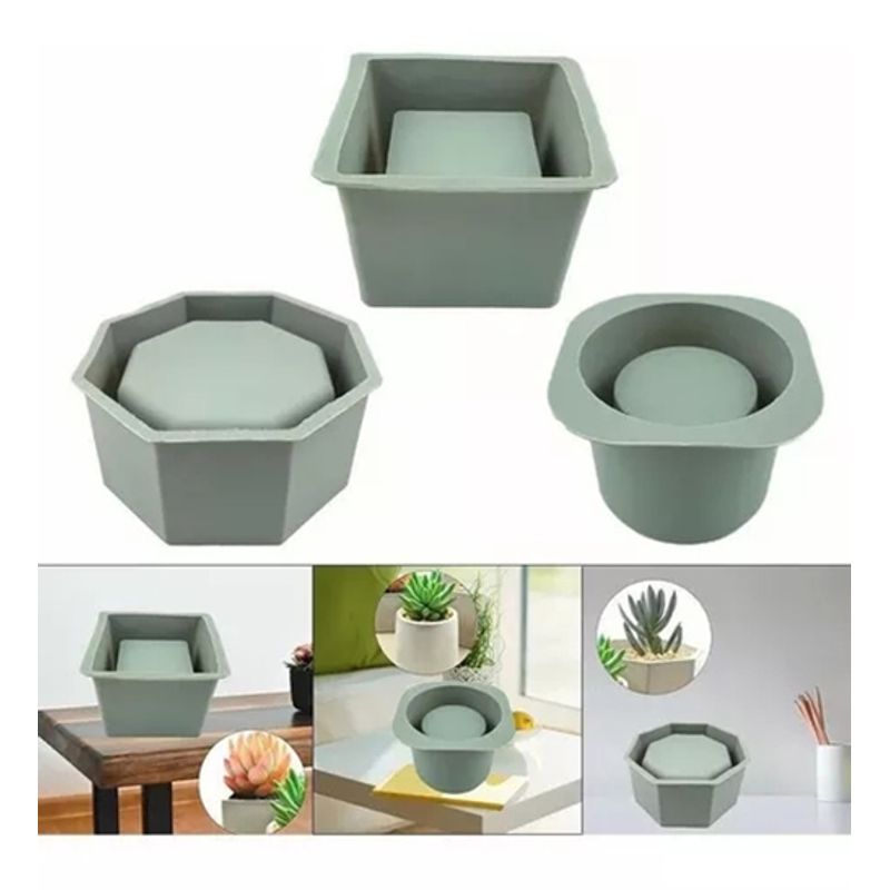 TNAKIEX - 3 Moldes Para Jardineras Pequeñas Moldes Para Plantas
