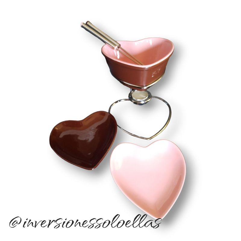 CHINA GLAZE - Juego de fondue de ceramica…