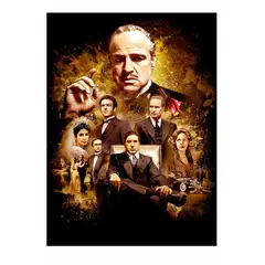 GENERICO - Cuadro De 50x70 El Padrino Bastidor.