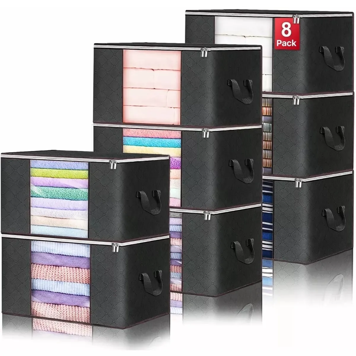 TNAKIEX - 8 Unidades Organizador De Bolsas De Almacenamiento De Ropa