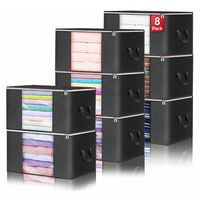 8 Unidades Organizador De Bolsas De Almacenamiento De Ropa
