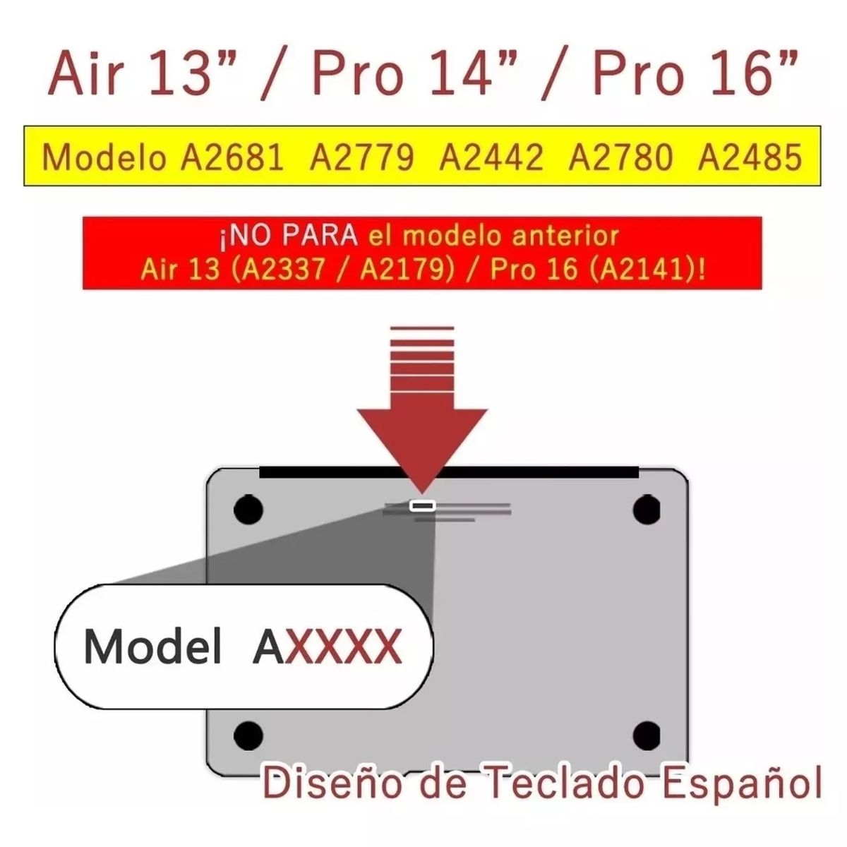 KUANGYE - Protector Cubre Teclado Para Macbook Pro 14 16 M1 Pro Max A2442 A2485