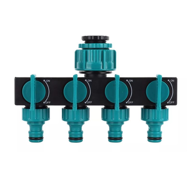 IMPORTCLICK - Conector Adaptador Riego Jardín Divisor Manguera 4 Vías