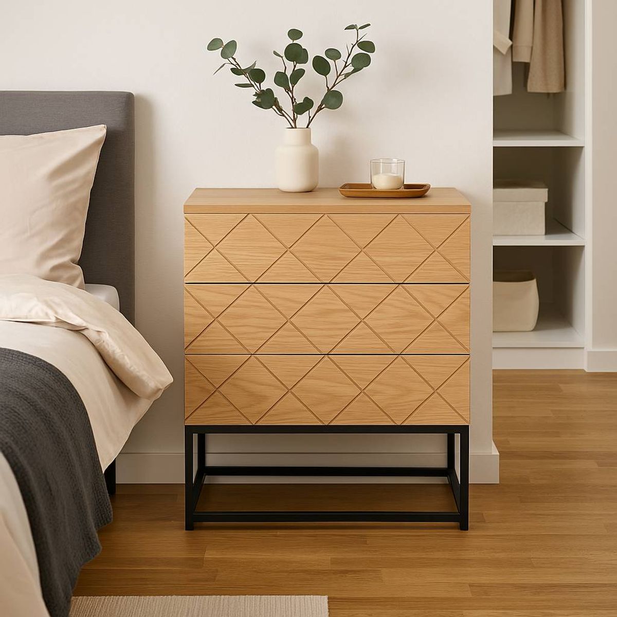 WHITE MARKET - Cómoda Málaga Color Natural