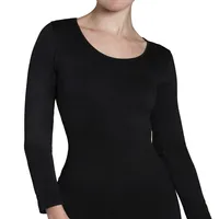 Polera Esencial Manga Larga Negro