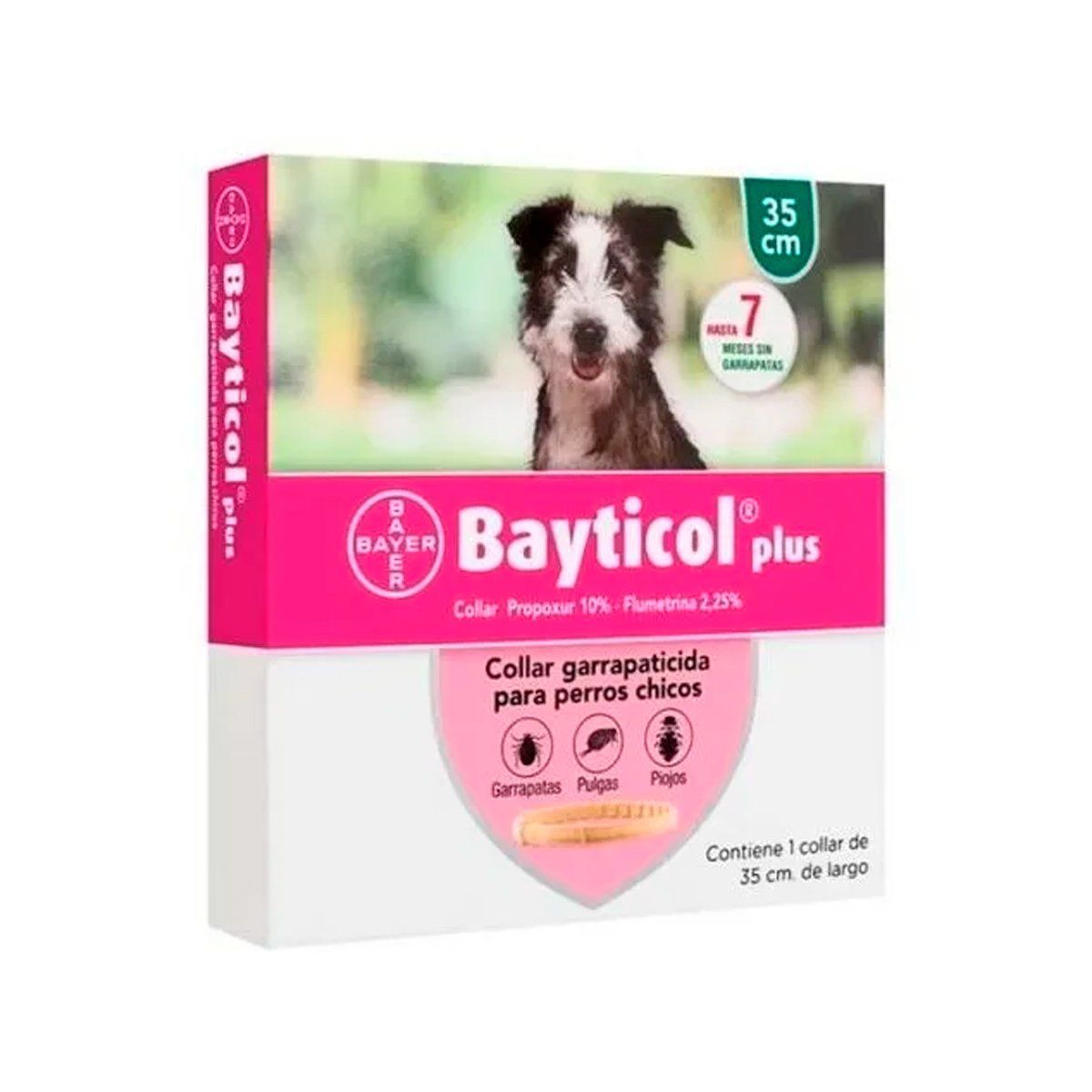 BAYER - Collar Bayticol Pulgas Garrapatas Perros 35 Cm Pequeños BAYER