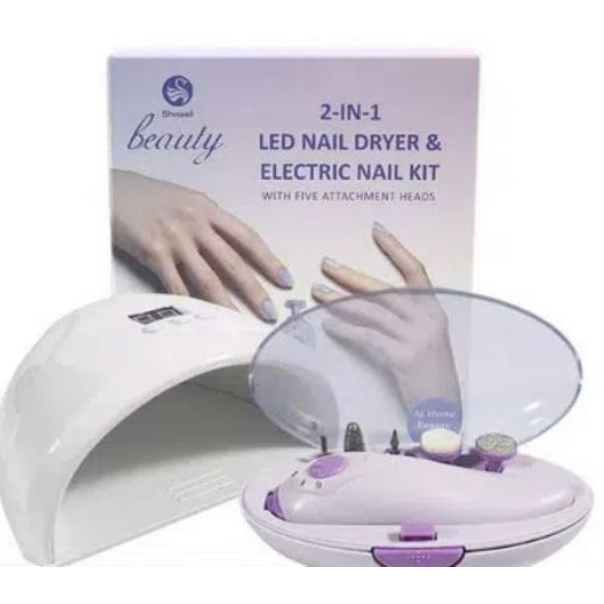 OEM - KIT 2 EN 1 MANICURA SECADOR DE UÑAS LED SET LIMPIEZA