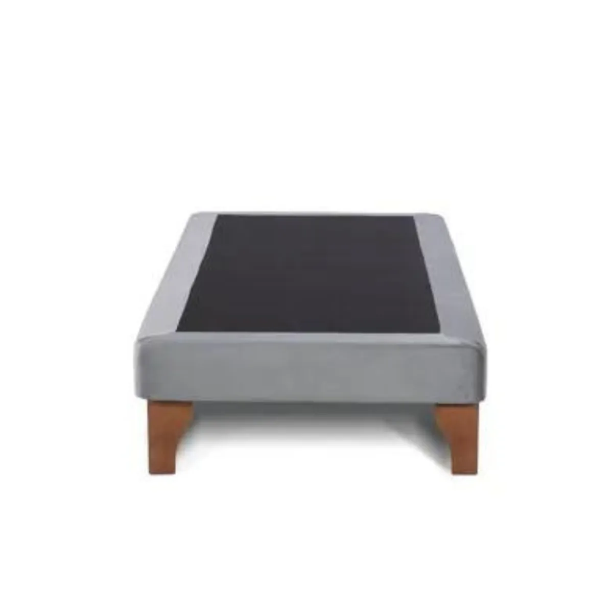 DULCES SUEÑOS - Base De Cama Europea Gris Claro Felpa 1 Plaza 90X190