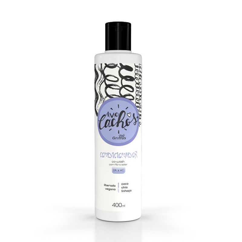 GRIFFUS - Acondicionador Co Wash Para Ondas, Rizos Y Crespos Griffus 400 Ml