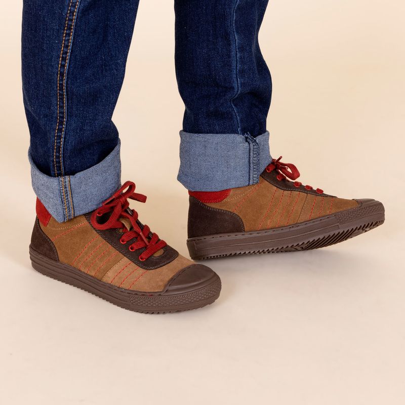 HUSH PUPPIES - Zapatilla Niño Zeus Café HUSH PUPPIES
