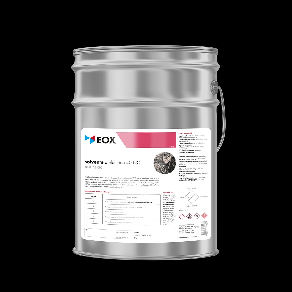 GENERICO - Solvente Dieléctrico 40 Nc Libre De Cfc Eox 19 Litros