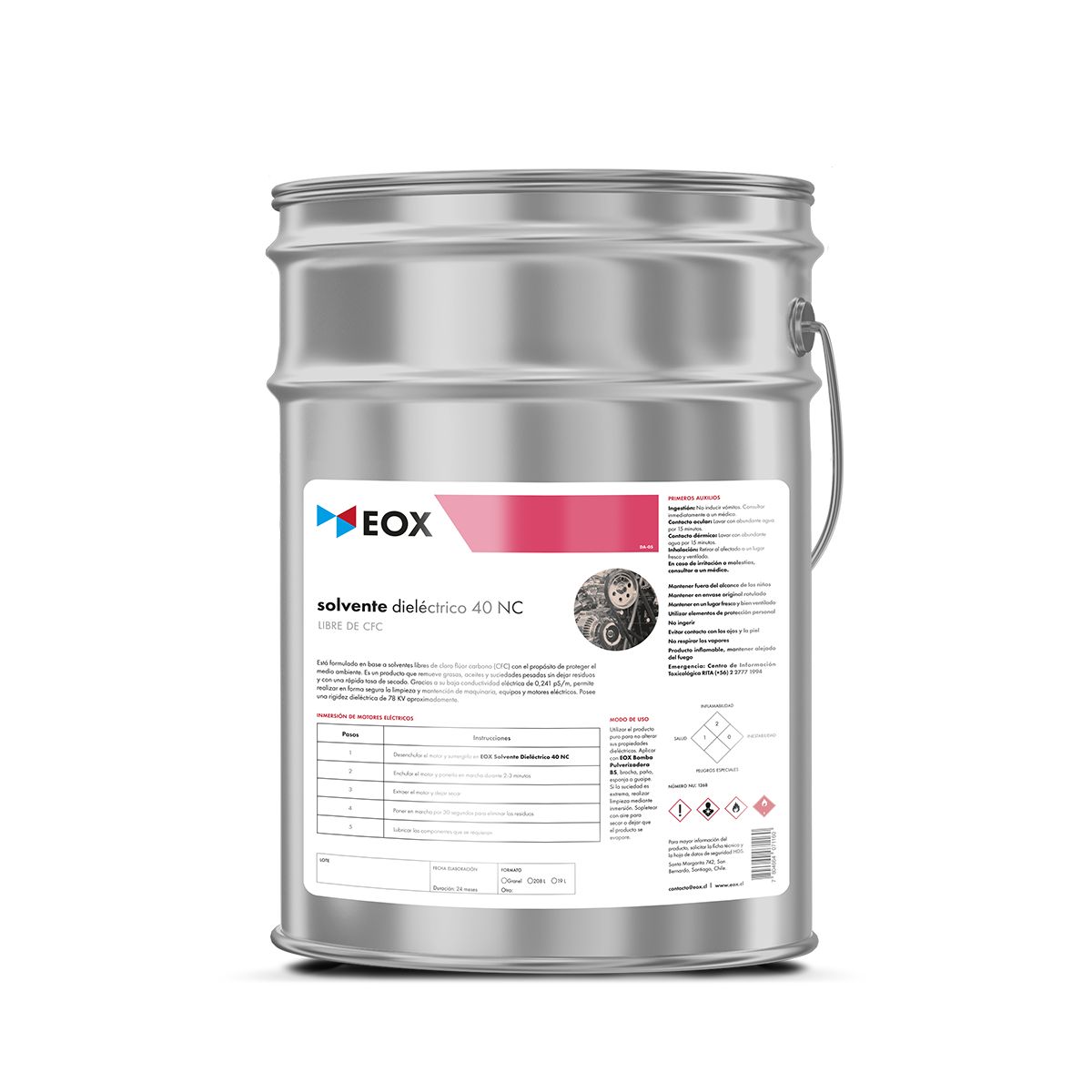 GENERICO - Solvente Dieléctrico 40 Nc Libre De Cfc Eox 19 Litros