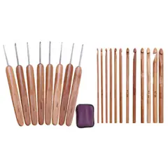 GENERICO - Set Crochet Bamboo 20 Pcs + Bolso Lm034…