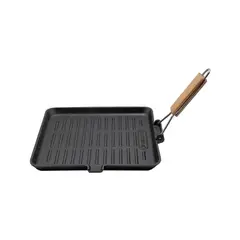LA CREOLE - Sartén Grill Cuadrado con Vaciador 28 Cm