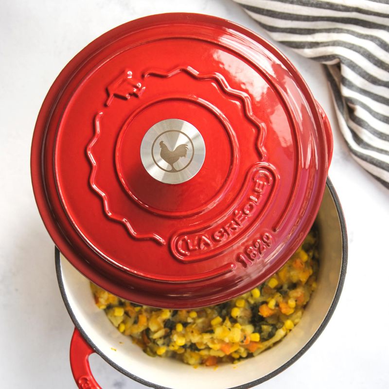LA CREOLE - Olla Redonda 22 Cm Rouge Rubis 3 Lts