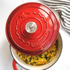 LA CREOLE - Olla Redonda 22 Cm Rouge Rubis 3 Lts