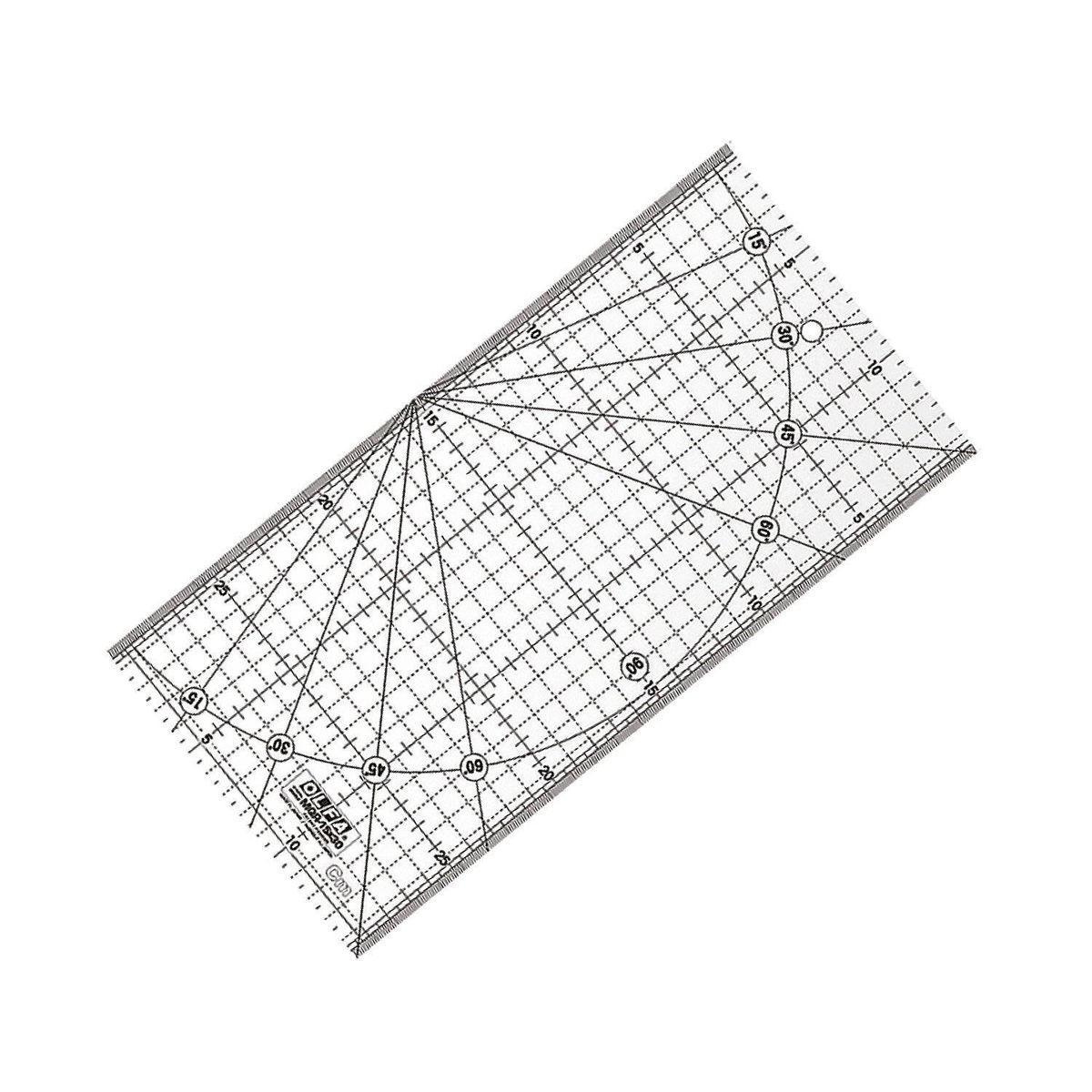 OLFA - REGLA ACRÍLICA TRANSPARENTE DE 15 X 30CM.