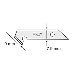 OLFA - REPUESTO CUCHILLA PLÁSTICOS 5 UNIDADES