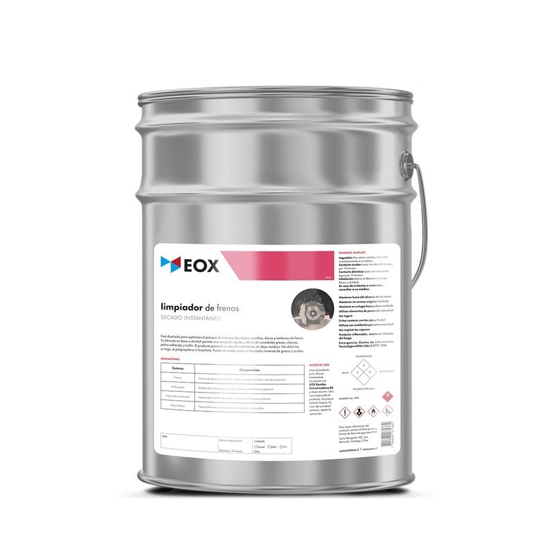 GENERICO - Limpiador De Frenos Secado Instantáneo Eox 19 Litros