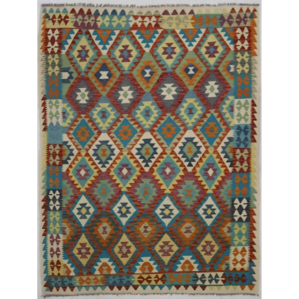 BAZHARS - ALFOMBRA BAZHARS 283X196 CM ARTESANAL KILIM VEGI