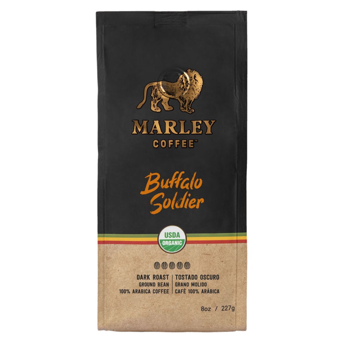 MARLEY COFFEE - Café grano molido orgánico · Buffalo Soldier 227 g