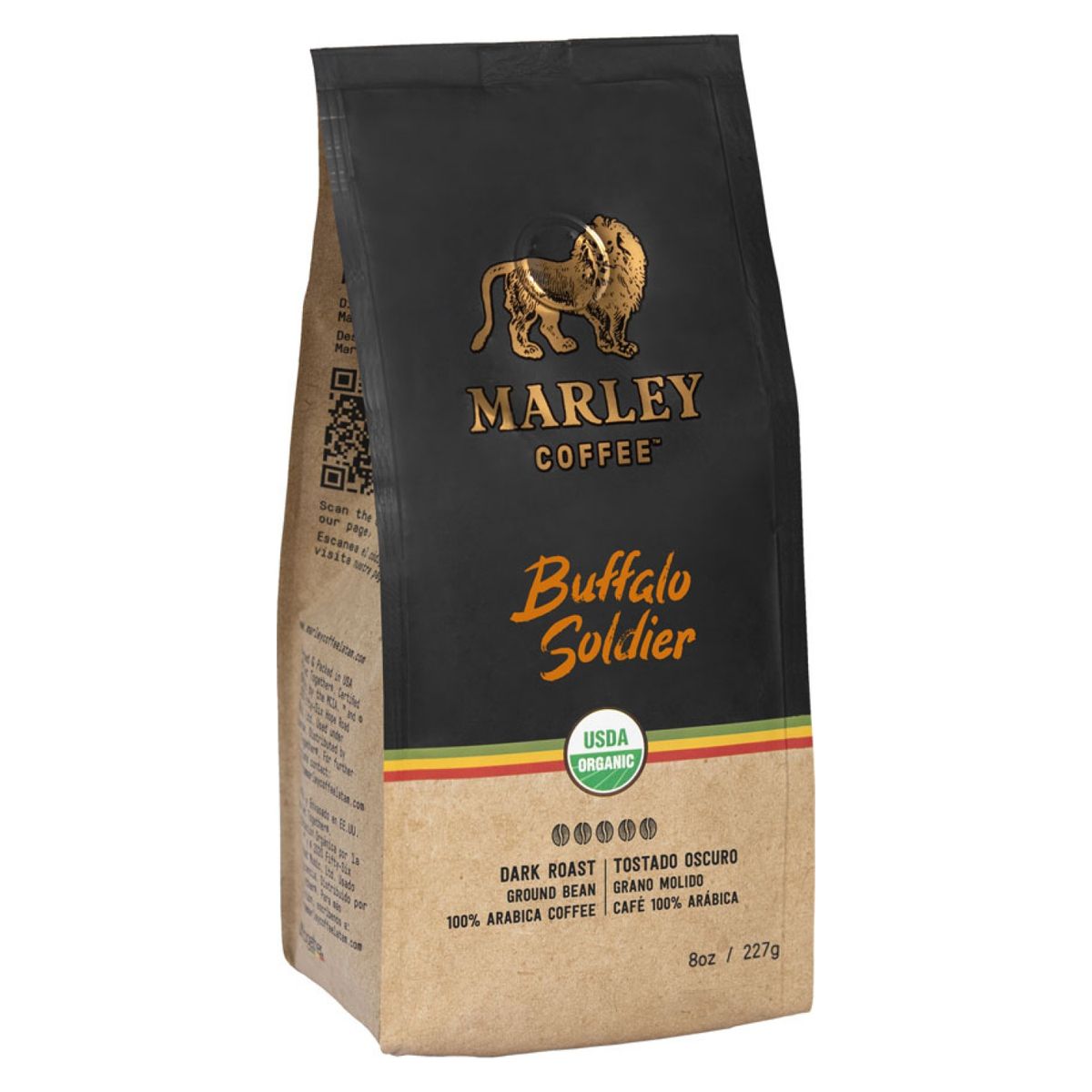 MARLEY COFFEE - Café grano molido orgánico · Buffalo Soldier 227 g