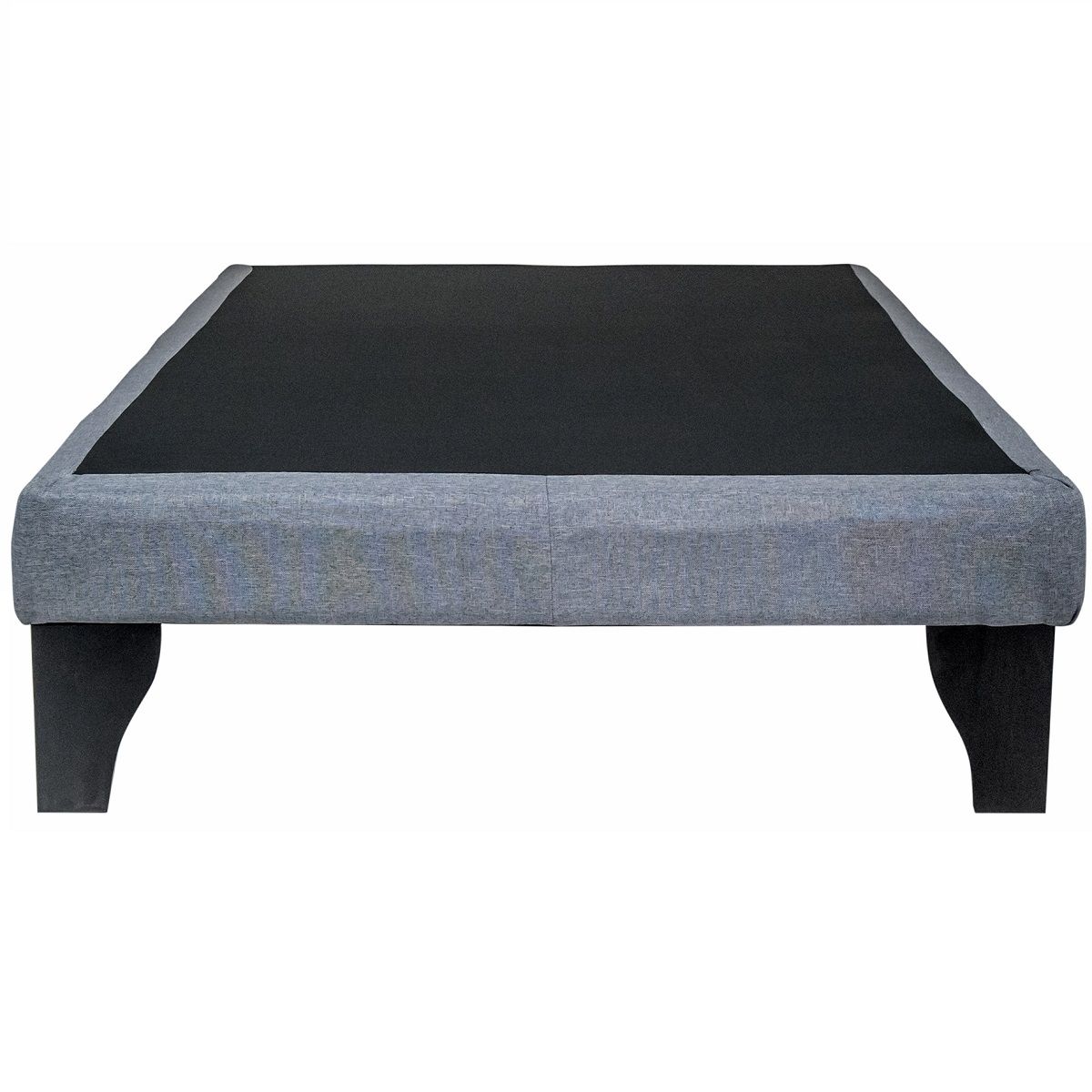 BLOCCARE - Base de Cama Emma 1.5 Plaza de 190 cm Box 13 - Patas de madera 19,5 cm