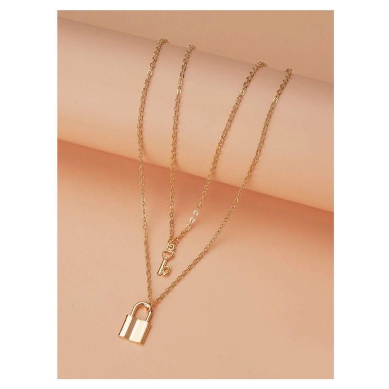 GENERICO - Collares Casual Con Dije De Candado / 01…