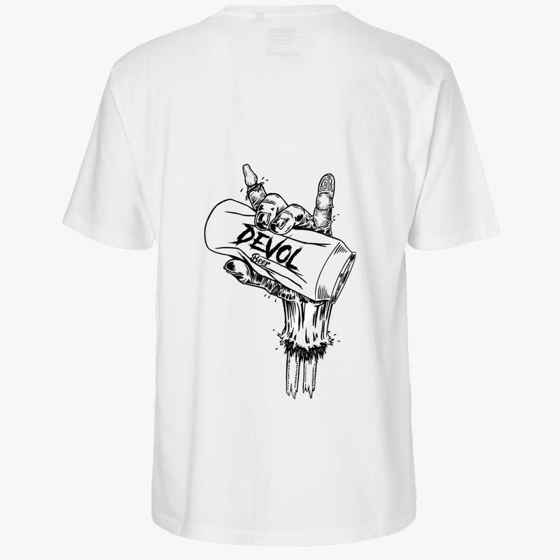 DEVOL COMPANY - Polera Devol Beer Blanco Devol Logo Beer.-