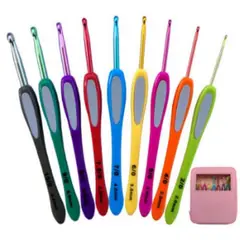 GENERICO - Set Crochet 9 Pcs + Bolso Portátil Lm013…