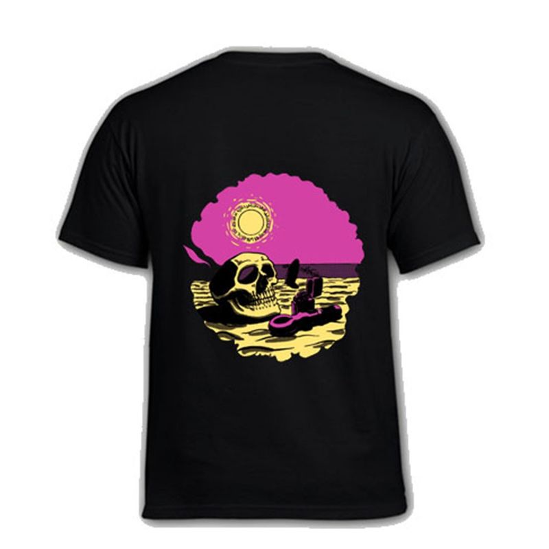 DEVOL COMPANY - Polera Devol Paradise Negra Devol Logo Beer