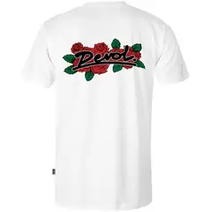 DEVOL COMPANY - Polera Devol Roses Blanco Devol Logo Beer