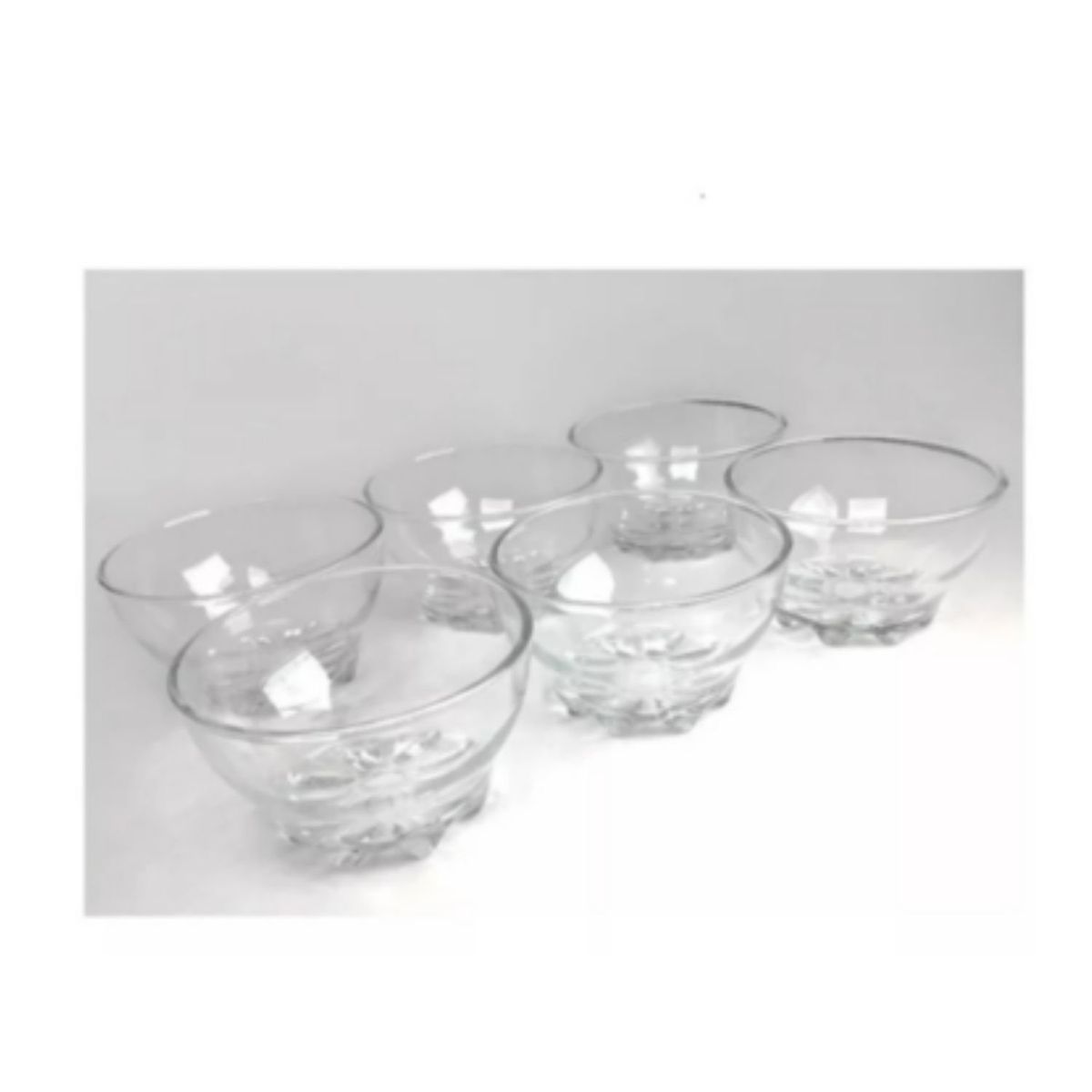 GENERICO - Set 6 Copas Vidrio Postre Helado Sundae Allegra 295ml.