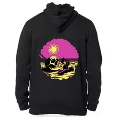 DEVOL COMPANY - Polerón Devol Paradise Negro Devol Logo Tropical.