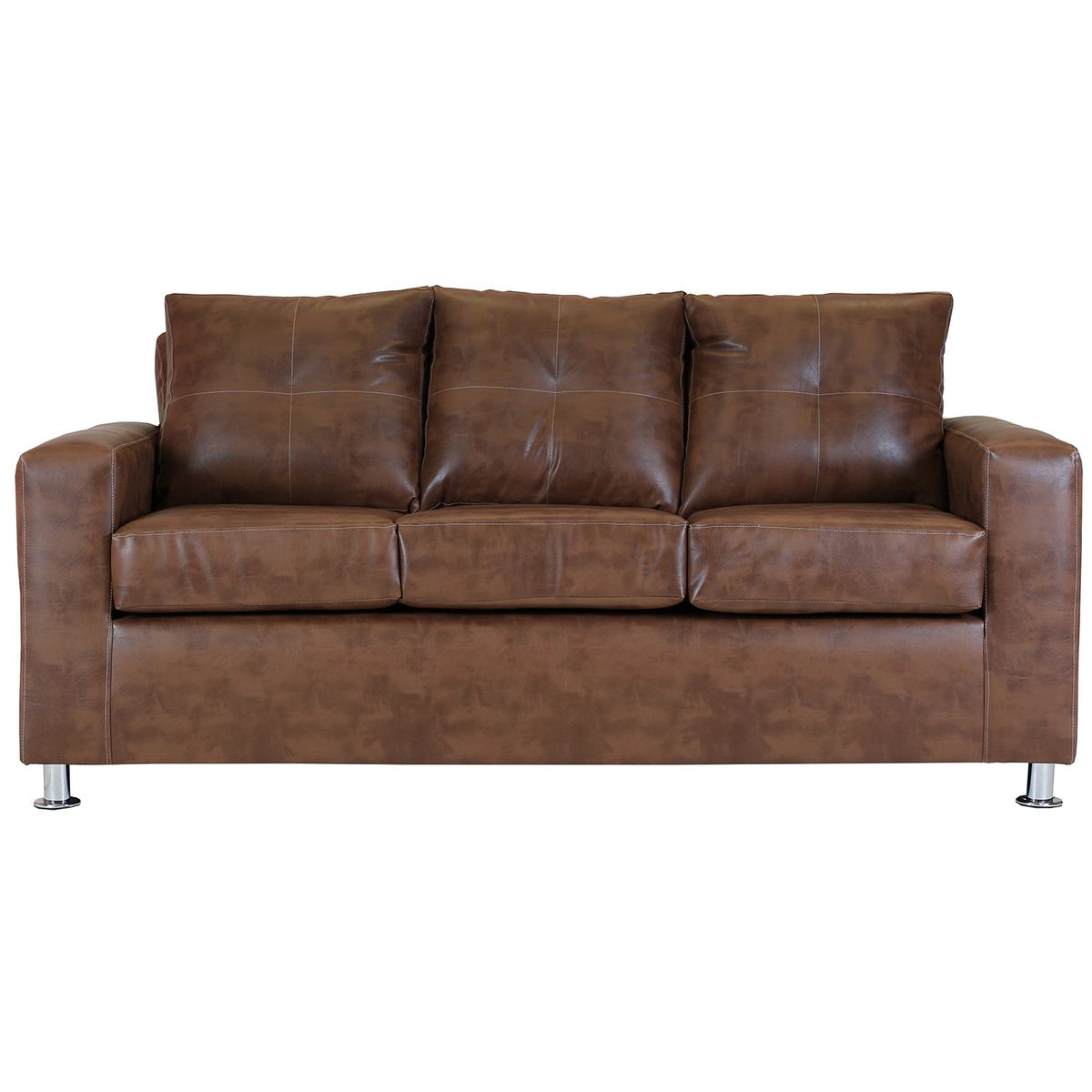 MUEBLES AMERICA - Living George 311 Cuero PU Caramelo