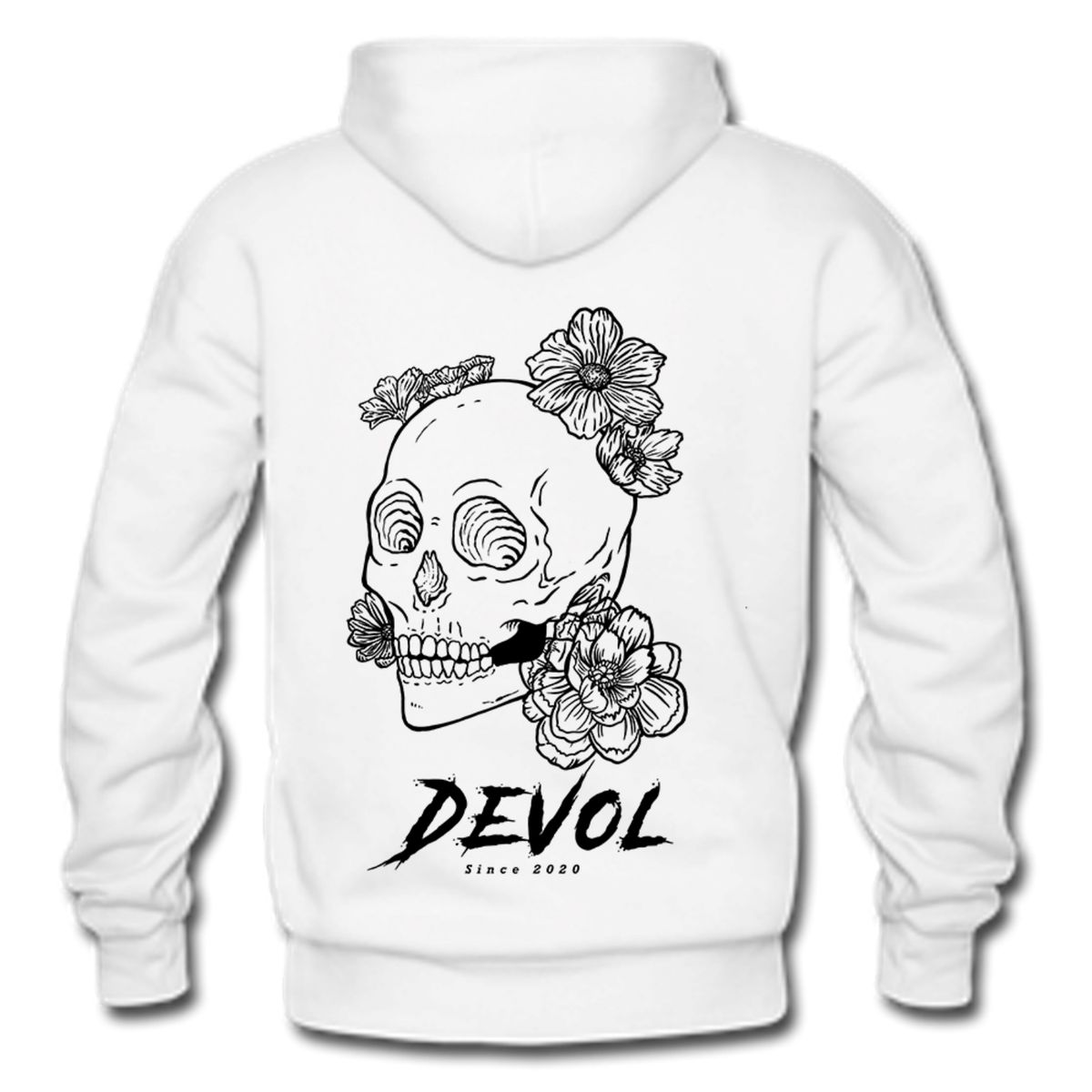 DEVOL COMPANY - Polerón Gnarly Flowers Nieve Devol Logo Flowers