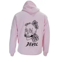 DEVOL COMPANY - Polerón Gnarly Flowers Rosado Devol Logo Tropical