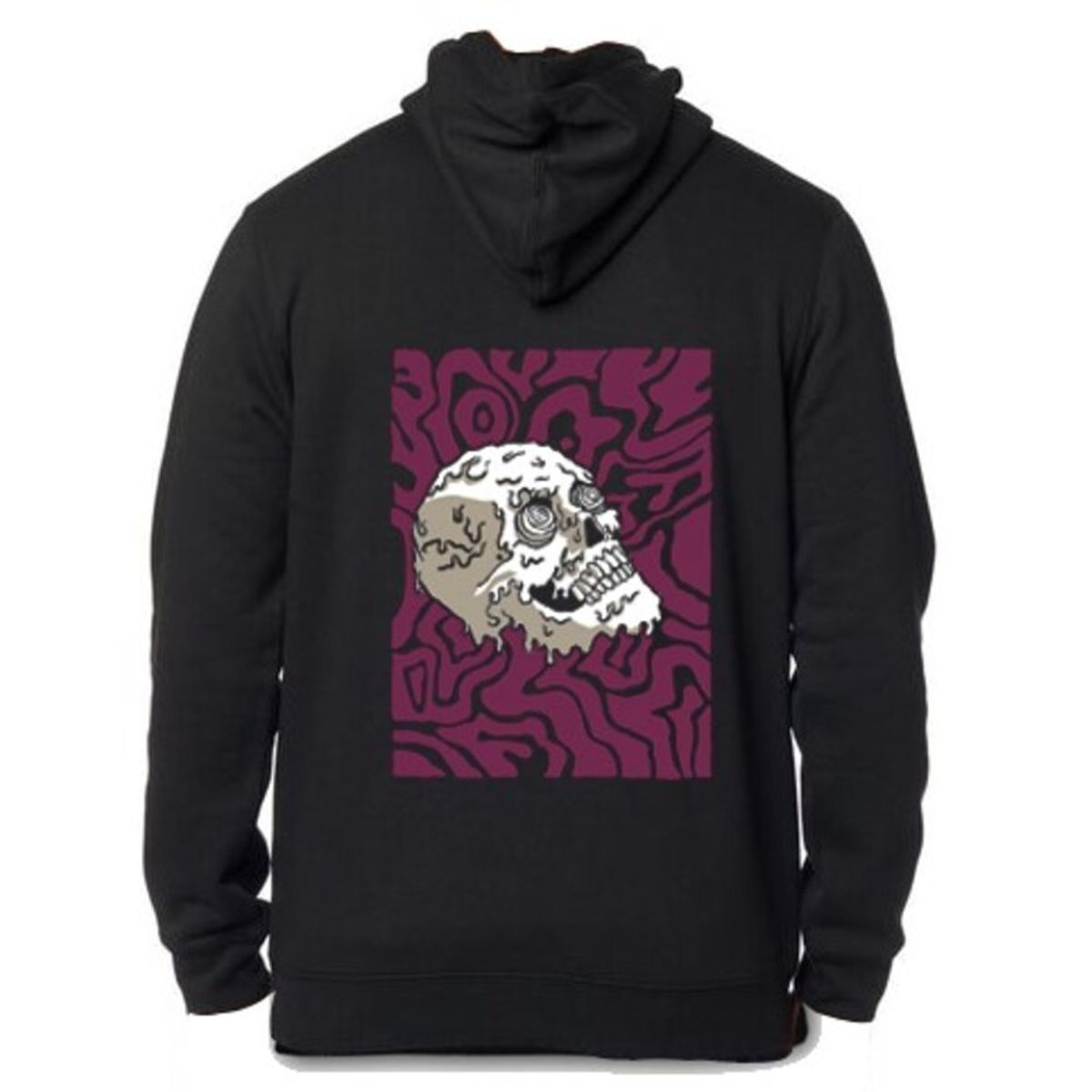 DEVOL COMPANY - Polerón Melted Skull Negro Devol Logo Origin