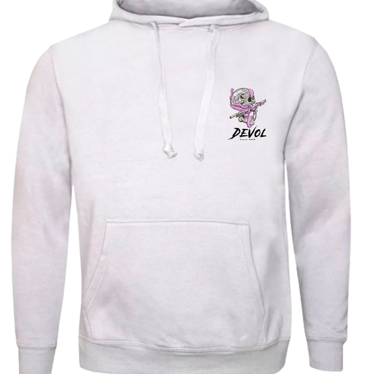 DEVOL COMPANY - Polerón OctoRoads Blanco Devol Logo Octo