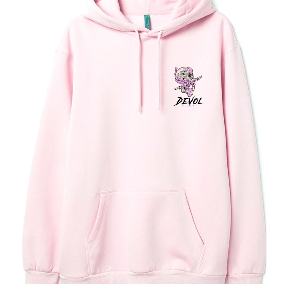 DEVOL COMPANY - Polerón OctoRoads Rosado Devol Logo Octo