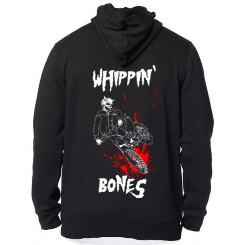 DEVOL COMPANY - Polerón Whippin Bones Negro Devol Logo Flowers